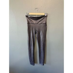 Spanx Womens Black Cropped Pullon Leggings Size Medium